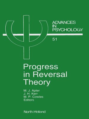 cover image of Progress in Reversal Theory